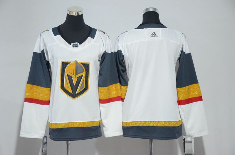 Youth Vegas Golden Knights Blank Fanatics Branded Breakaway Home White Adidas NHL Jersey->->Youth Jersey